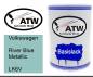 Preview: Volkswagen, River Blue Metallic, LK6V: 500ml Lackdose, von ATW Autoteile West.